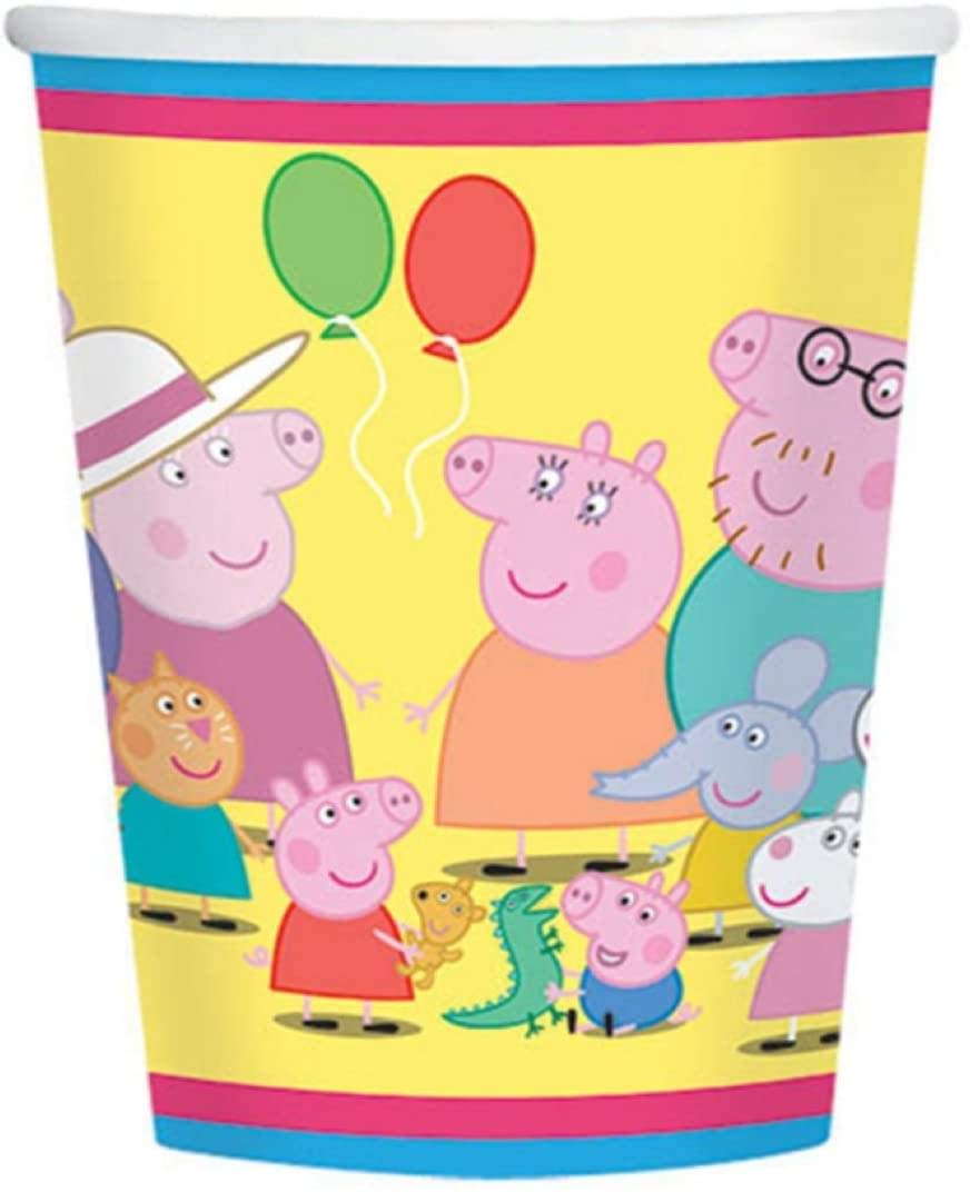 amscan Peppa Pig 9 oz. Paper Cups - 8 Count