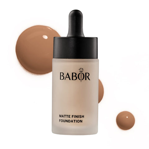 BABOR MAKE UP Matte Finish Foundation, light & mattifying foundation with serum, medium to high coverage, conceals imperfections, 30 ml