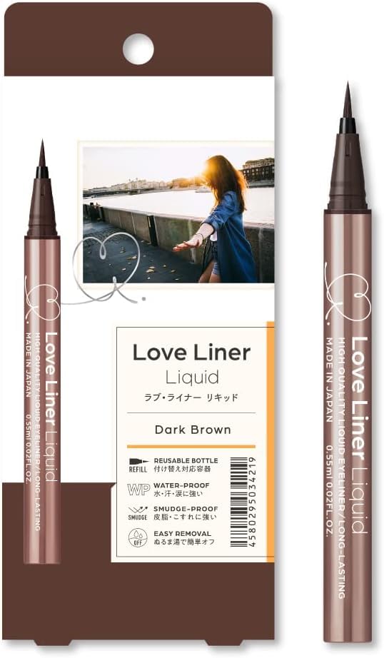 Generic Love Liner Liquid Eyeliner Dark Brown Love Liner from Japan 0.55ml