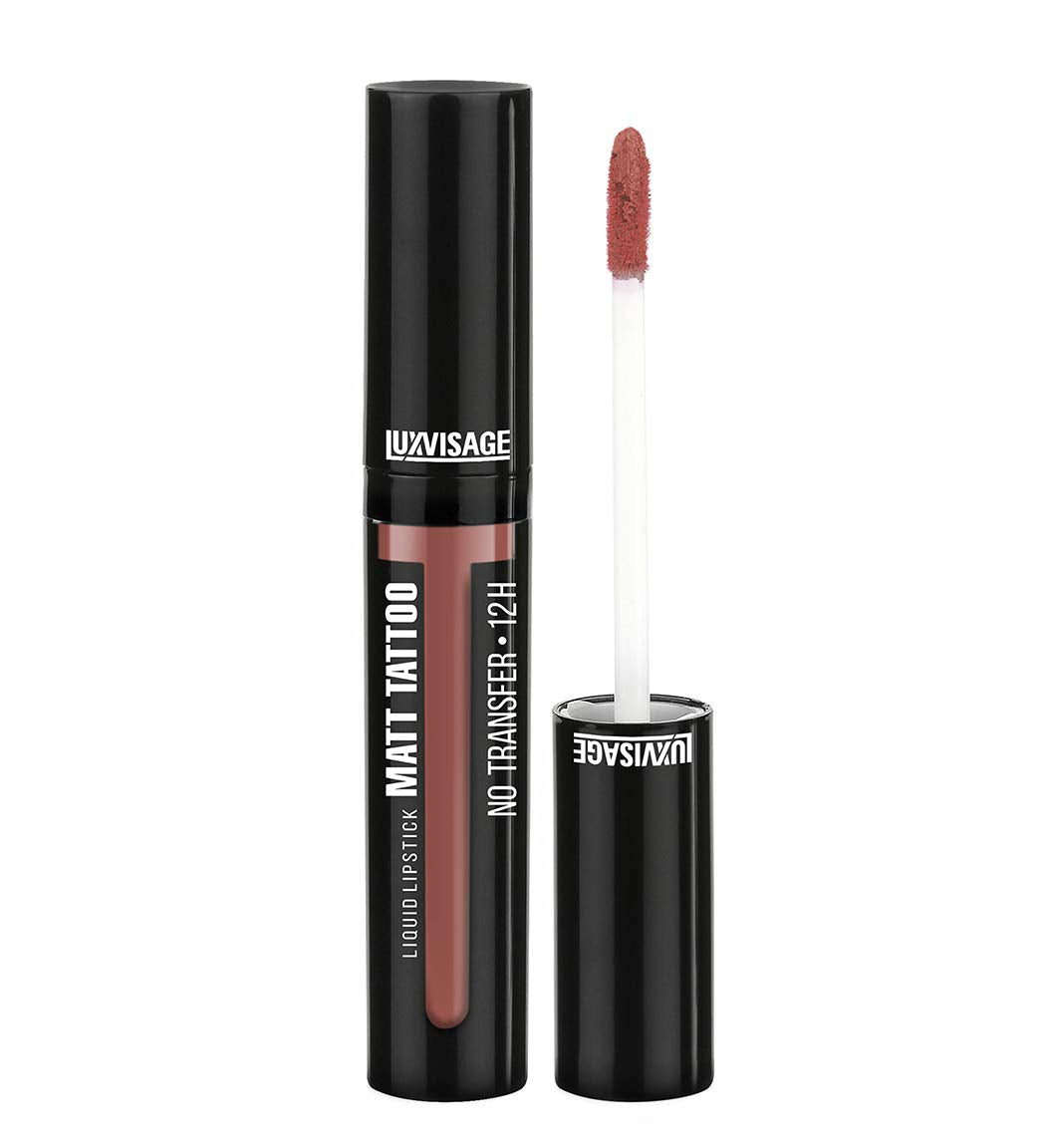 Luxvisage Not Drying Liquid Lipstick Matt Tattoo No Transfer 12H, 116 Lilac Taupe