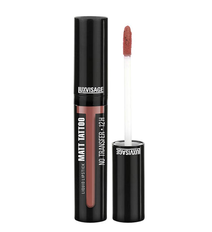 Luxvisage Not Drying Liquid Lipstick Matt Tattoo No Transfer 12H, 116 Lilac Taupe