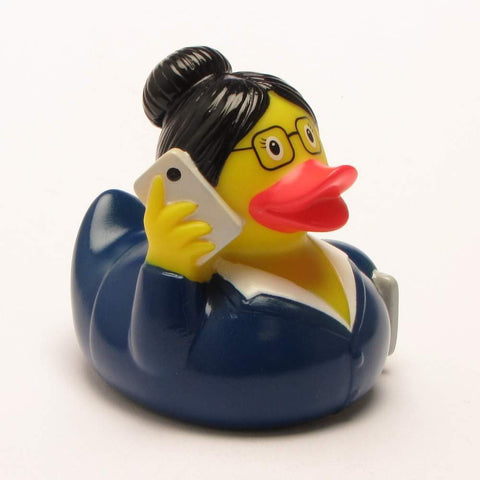 DUCKSHOP | Business Woman Rubber Duck | Bathduck | L: 8,5 cm
