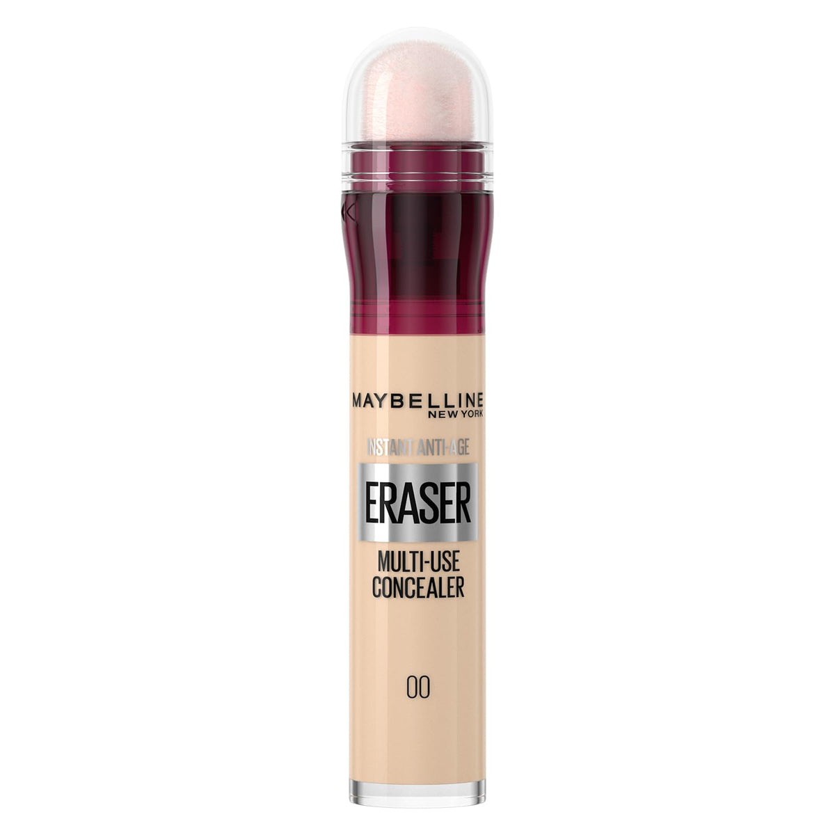 Maybelline Instant Anti Age Eraser Eye Concealer, Dark Circles And Blemish Concealer, Ultra Blendable Formula, 00 Ivory