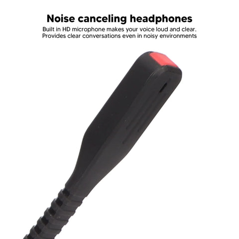 PC Headphone, Clear Chat Cell Phone Headset for Call Center for Business