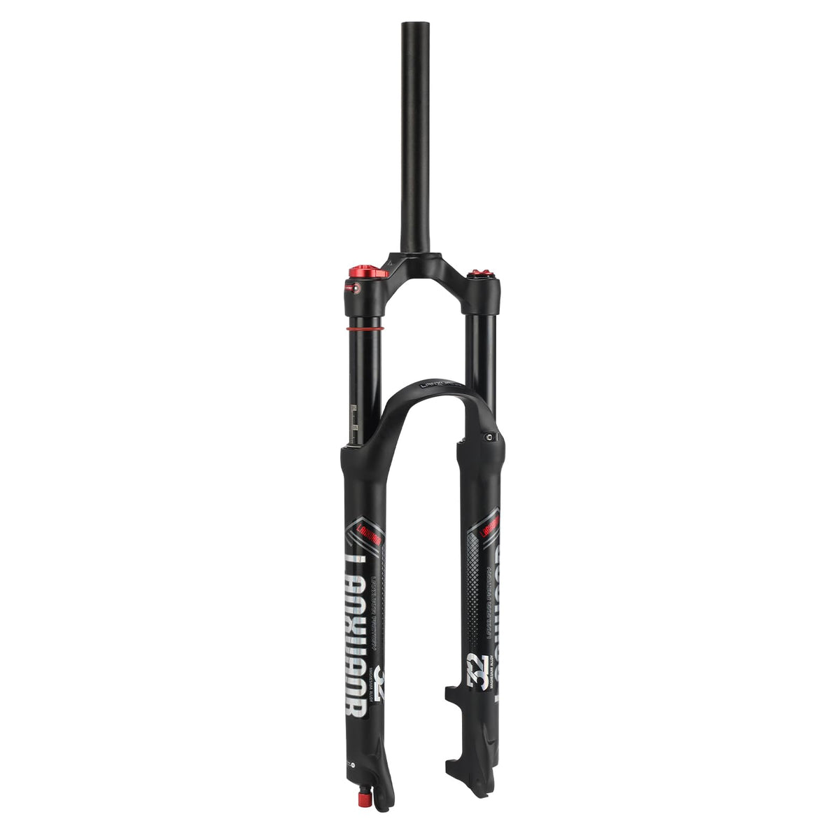 LANXUANR 26/27.5/29 Inch Mountain Bike Fork Rebound Adjustment,Air Supension Front Fork 100mm Travel,9mm Axle,Disc Brake (Straight Steerer - Manual Lockout, 27.5)