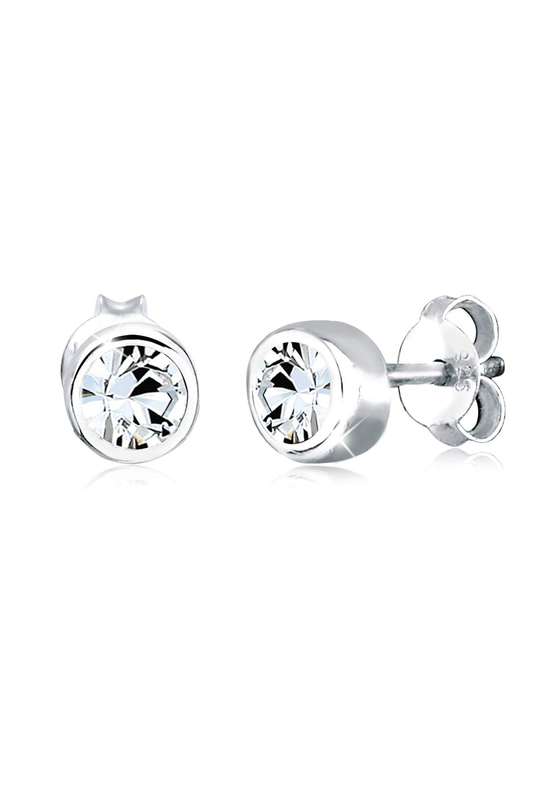 Elli Earrings Studs Basic Crystals 925 Sterling Silver