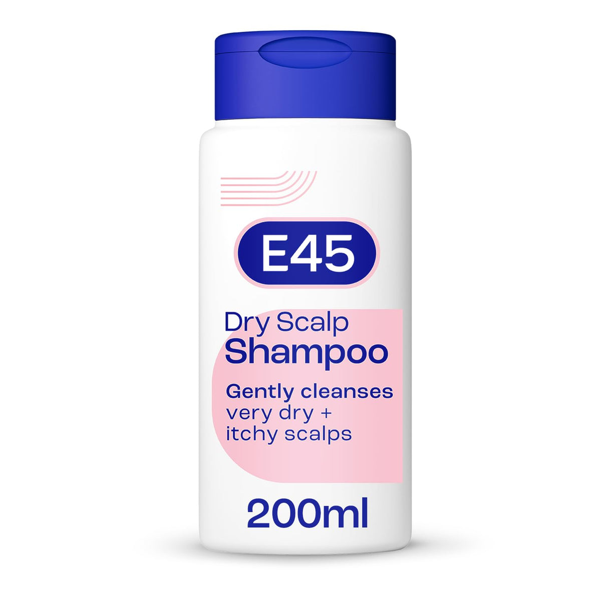 E45 Dermatological Dry Scalp Shampoo 200 ml - E45 Shampoo for Dry Scalp Relief - Dry Scalp Shampoo with Pro Vitamin B5 to Hydrate Hair - for Clean and Shiny Hair - Anti Dandruff Shampoo - Perfume Free