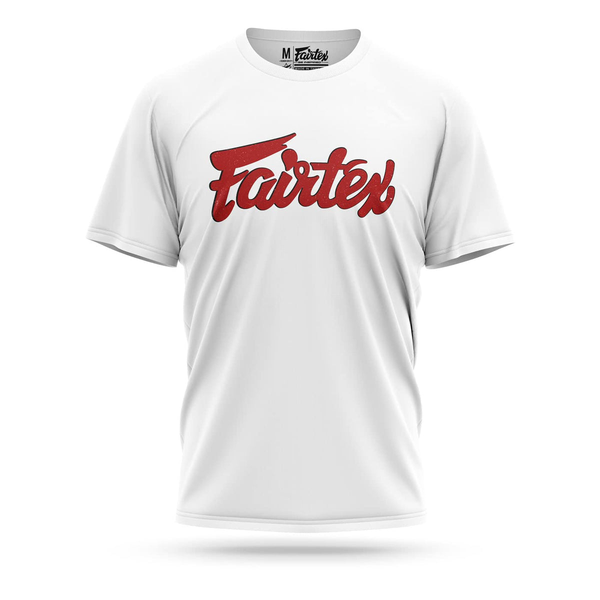 Fairtex Fight Team T-Shirt (White/Red, Medium)