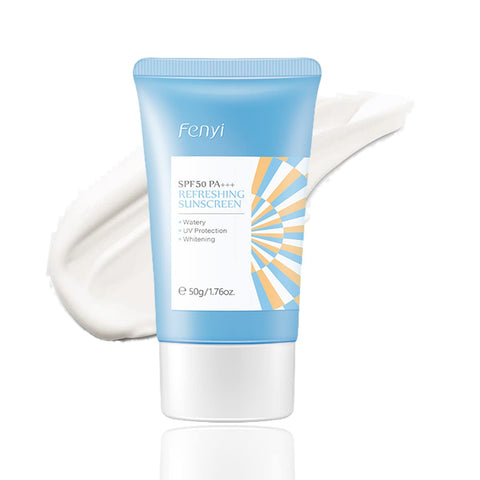 Easilydays Refreshing Sunscreen for face and body, UV SPF50 PA+++ Sunscreen Moisturizing Light Refreshing Non-Greasy Isolation Lotion, Hydration Weightless Sunscreen Light Daily Sun Cream