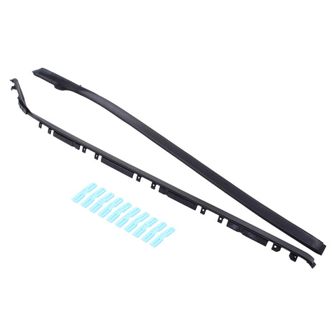 MOTOKU Driver and Passenger Side Windshield A Pillar Molding Cover with Clips for Lexus is F IS250 IS350 2006-2013