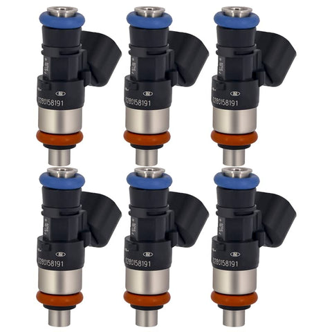 0280158191 Fuel Injectors for 0280158191 2013-2017 Ford Edge 3.5l 3.7l V6 Mustang Taurus F150 1/2 Ton Transit-350 HD Lincoln MKX MKS MKZ 2013-2016 Fuel Injector