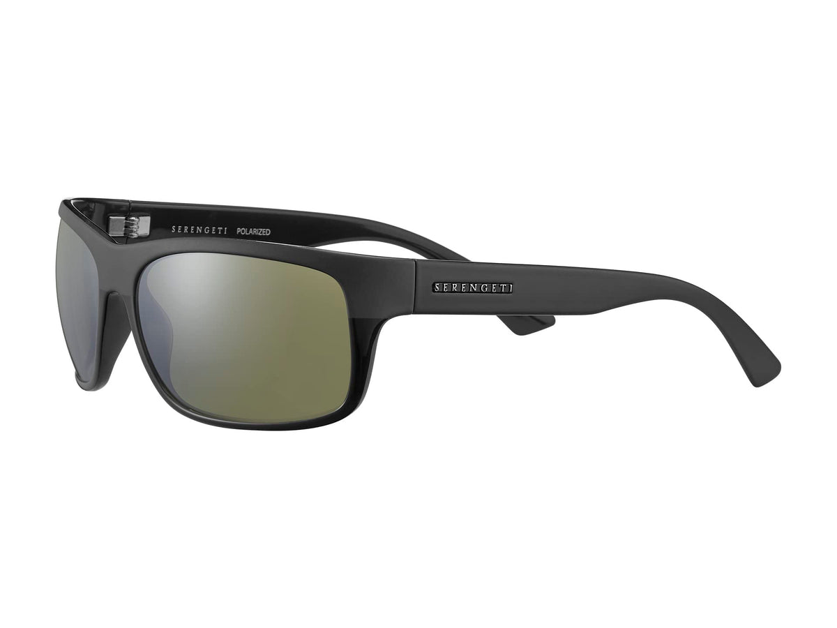 Serengeti Pistoia Black Matte Shiny/Mineral Polarized 555nm One Size, Black Matte Shiny/Mineral Polarized 555nm, One Size