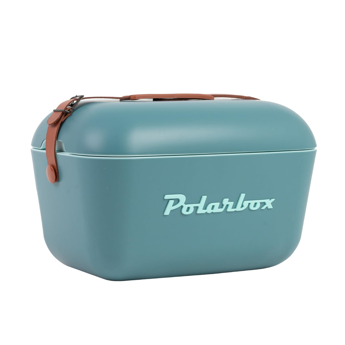 Polarbox Cooler Retro Beach Cooler Vintage Picnic Lunch Box Bag Portable Cooler Travel Camping Hiking 90s Style Ice Chest Medium Lightweight for Cans Beers & Seltzer Drinks 12L (Ocean Blue)