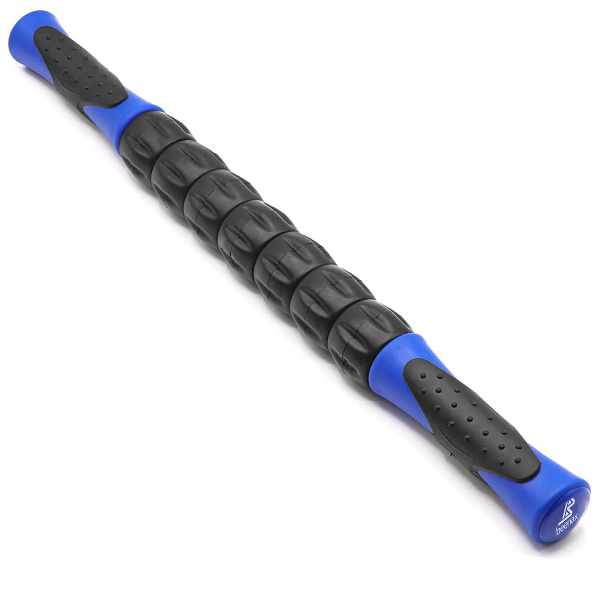 Beenax Muscle Therapy Massage Stick, 360Â° Tension Reduction - Ridged Gears for Trigger Points, Deep Tissue, Myofascial Release, Leg, Quads & Calf Tightness - Relieve Soreness, Cramps and Pain