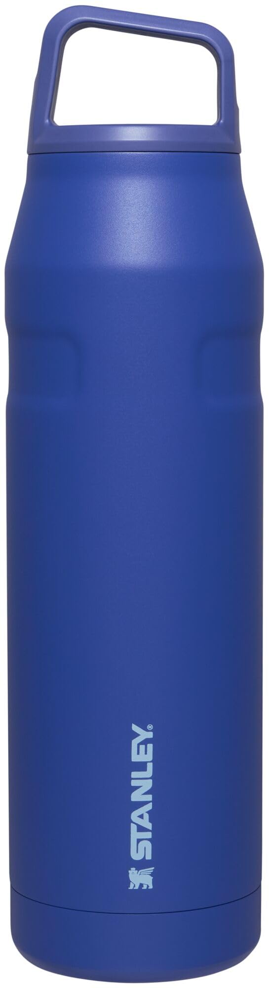 Stanley IceFlow Cap and Carry Water Bottle 36 oz | Wide Mouth Twist Lid | Lightweight and Leakproof for Travel and Sports | Insulated Stainless Steel | BPA-Free | Lapis