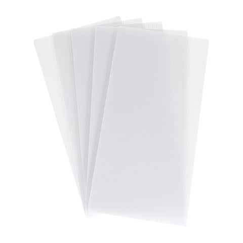 uxcell Corrugated Plastic Sheets,4mm White Blank Yard Lawn Signs,12Inch x 6Inch Waterproof Sign Blank Board 5pcs