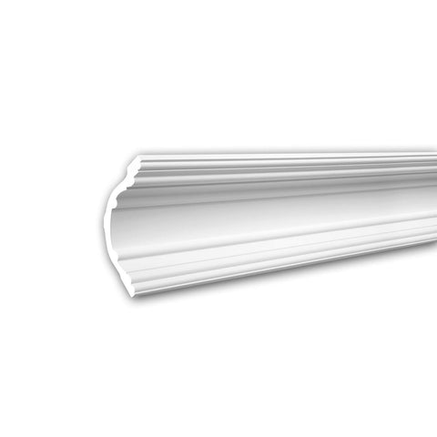 PRO[f]home® - Cornice Moulding 150168F Flexible Moulding Coving Cornice Crown Moulding Neo-Classicism Style White 2 m Profhome