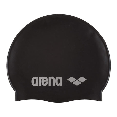 Arena Unisex SWIM CLASSIC SILICONE CAP SENIOR - BLACK/SILVER, Copper Cabana