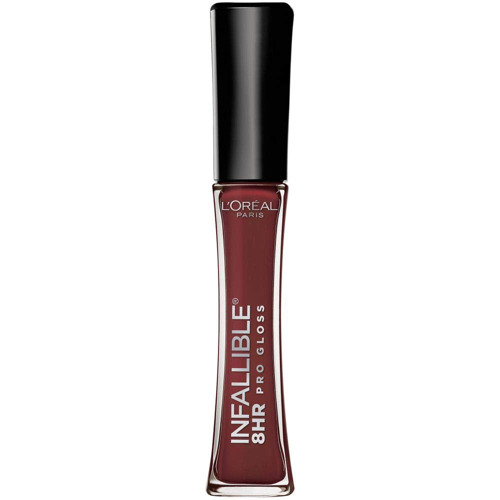 Lâ€™Oreal Paris Makeup Infallible 8 Hour Hydrating Lip Gloss, Raisin, 0.21 Fl Oz