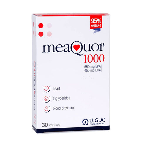 Meaquor 1000 Omega 3 Supplement IFOS 5-Star Certified (30 Softgels) ? 1000mg of EPA and DHA per Dose, 95% Omega 3 ? Free of Heavy Metals, No Aftertaste