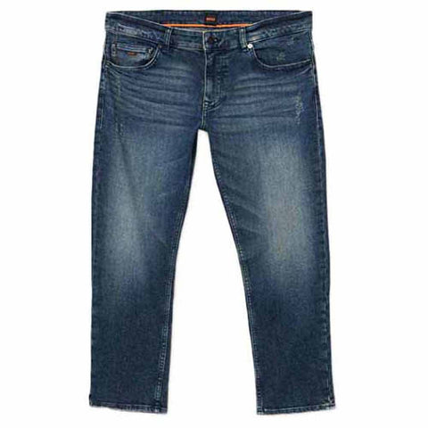 BOSS Men's Delaware BC Crop-C Jeans Trousers, Navy, 32 W/32 L