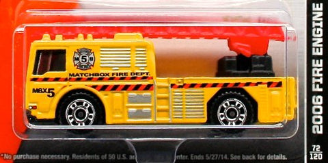 Matchbox, 2014 MBX Heroic Rescue, 2006 Fire Engine [Yellow] 72/120