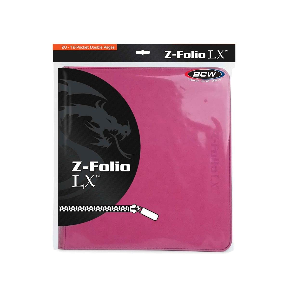 BCW 12 Pocket Z-Folio LX Game, Pink