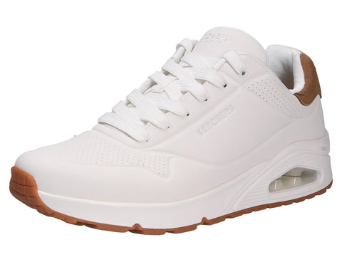 Skechers Men's UNO-Suited ON AIR Sneaker, White, 11.5