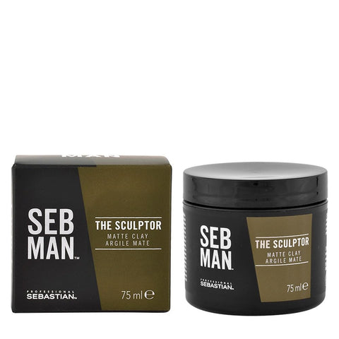 Seb Man The Sculptor - Matte Pomade, Haarwachs Herren, Haargel für kurzes & langes Haar, Nicht kl