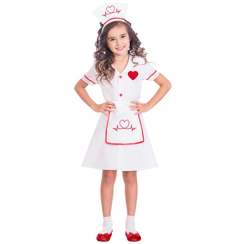 amscan 9904744 - Kids Darling Nurse Uniform Girls World Book Day Fancy Dress Costume Age: 3-4 Years