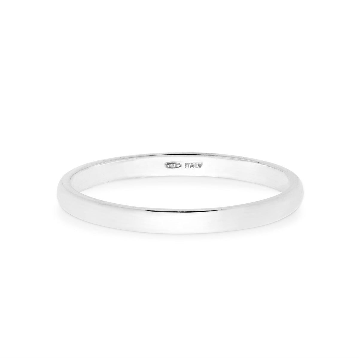 Miabella 925 Sterling Silver Comfort Fit Dome Band Ring 2mm, 4mm, 6mm for Women or Men, Made in Italy (2mm, 6)