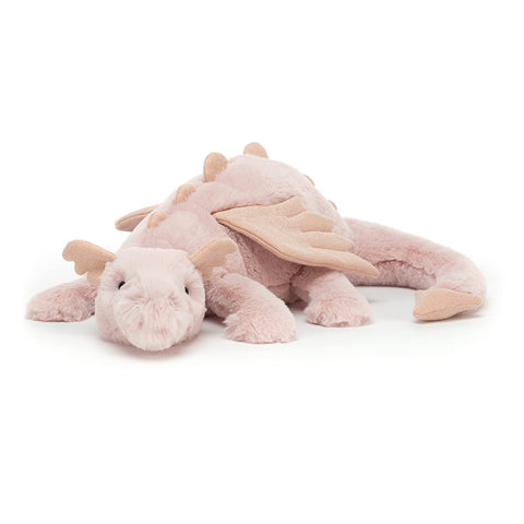 Jellycat Rose Dragon Stuffed Animal, Medium
