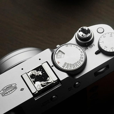 DBZZ Camera hot Shoe Cover and Shutter Buttons Soft Shutter Release Button - Compatible with Fuji xt5 xt50 xt30 xt200 xt100 xpro2 xpro3 (fsh Set)
