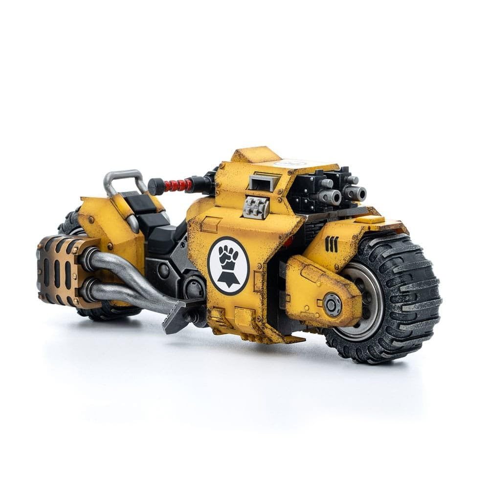 JoyToy Warhammer 40K: Imperial Fists Raider Combat Bike 1:18 Scale Figure