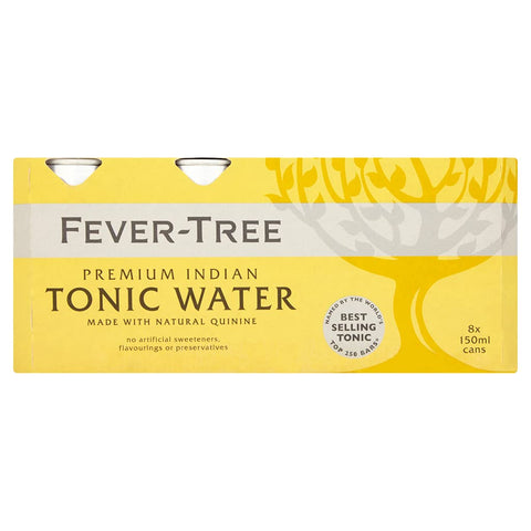 Fever-Tree Indian Tonic Water, 8 x 150ml