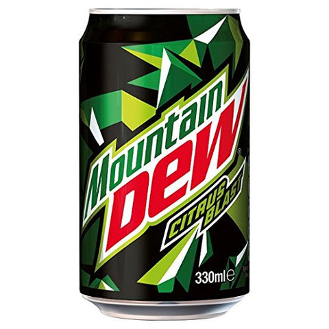 Mountain Dew Citrus Blast (330ml cans) 24-Pack