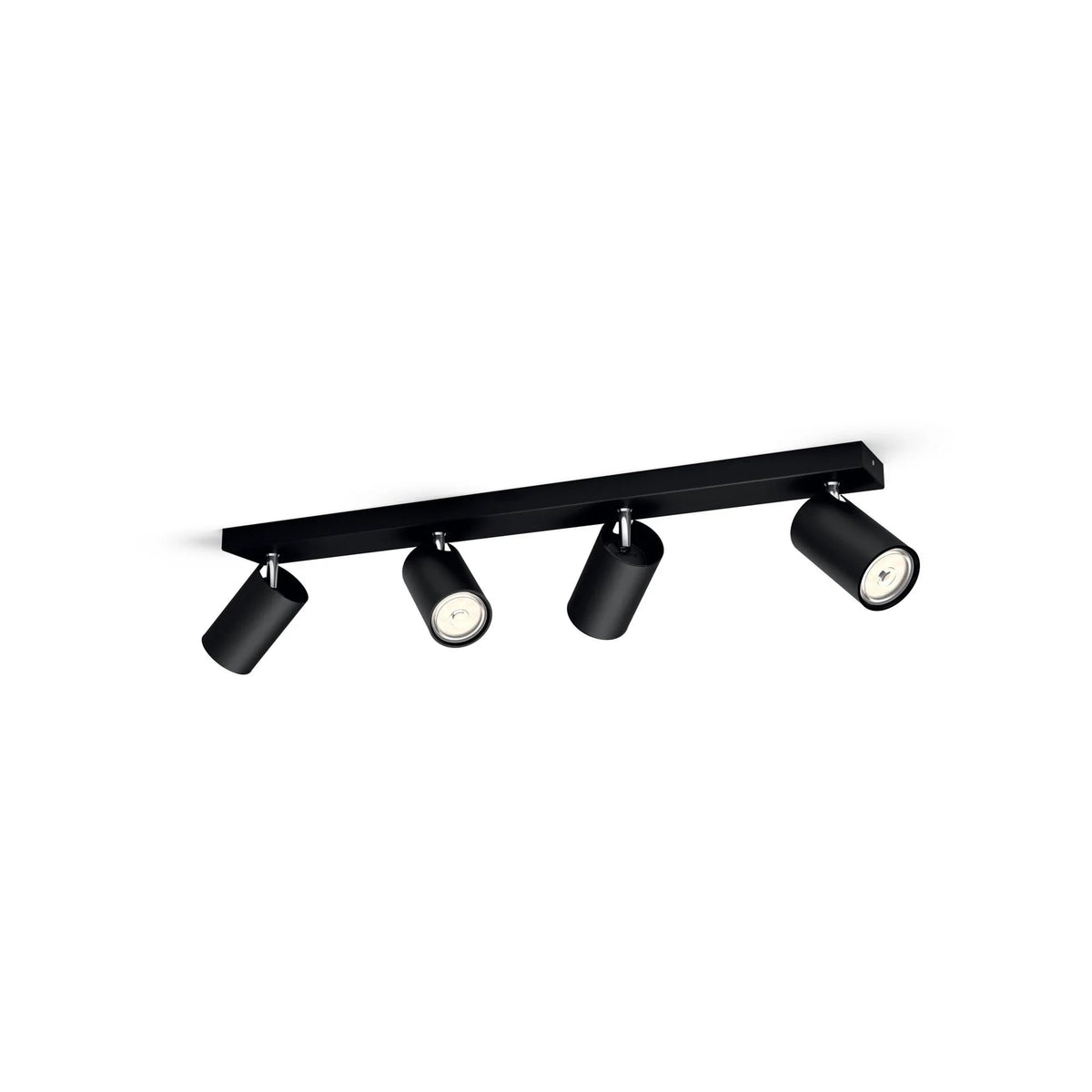Philips MyLiving 5059430pn GU10 Black Point of Illumination - Point of Light (Black, Metal, GU10, 4 Bulb (S), 10 W, 9.2 mm