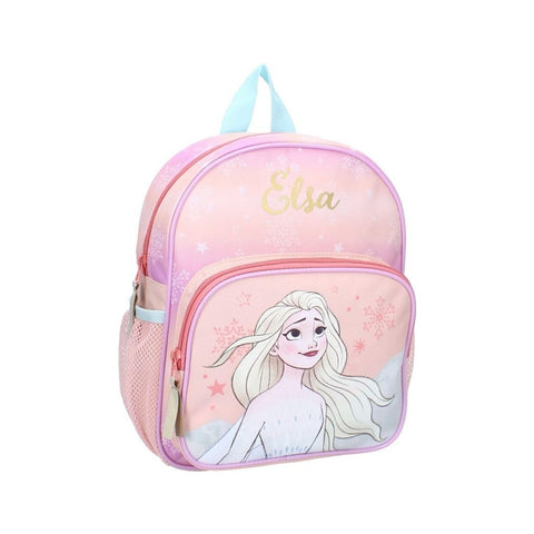mybagstory - Backpack - Frozen - Pink - Peach - Child - School - Kindergarten - Daycare - Nursery - Girl's School Bag - Size 29 cm - Adjustable Straps - Gift Idea, Frozen Pink/Peach, Enfant