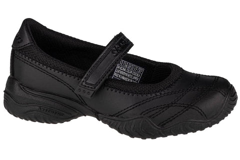 Skechers Girl's Velocity Pouty Mary Janes, Black Smooth Trim, 13 UK
