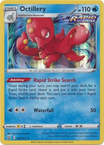 Octillery - 037/163 - Holo Rare - Sword & Shield - Battle Styles