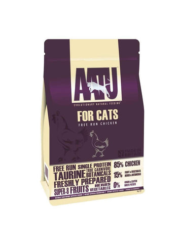 AATU 85/15 Complete Dry Cat Food, Chicken 3kg - High Protein, Grain Free Recipe, No Artificial Ingredients