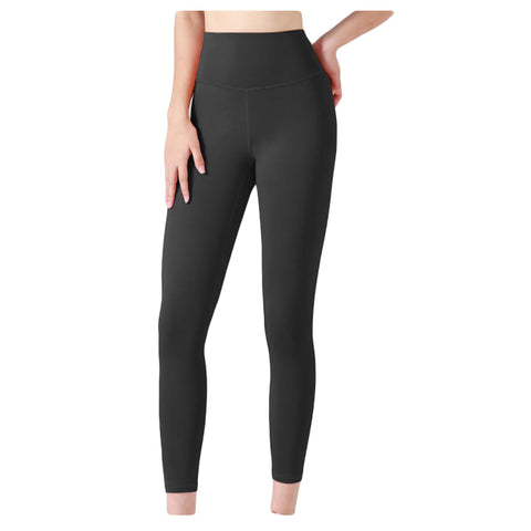 Legou Women's Yoga Pants High Waist Tummy Gym Pants Black XL