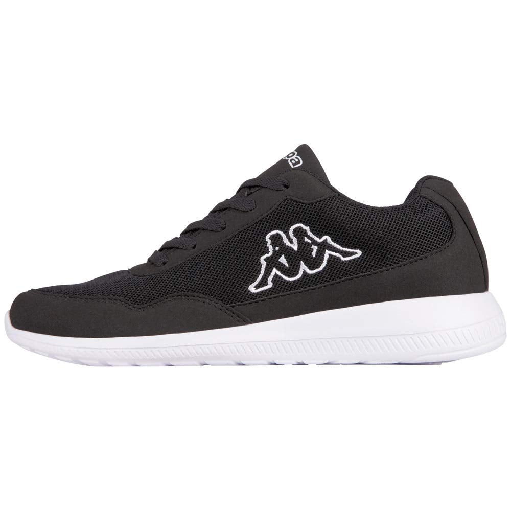 Kappa Unisex Follow Low-Top Sneakers, Black (Black/White 1110), 6.5 UK
