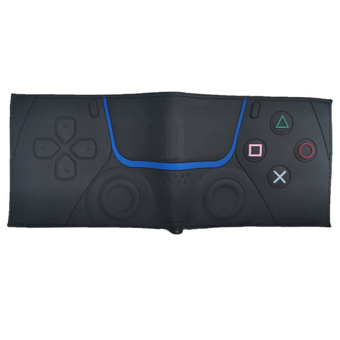 CALM PLANET Anime wallet Game men's coin purse DualShock joystick leather double-sided wallet large-capacity portable controller ID card holder -07