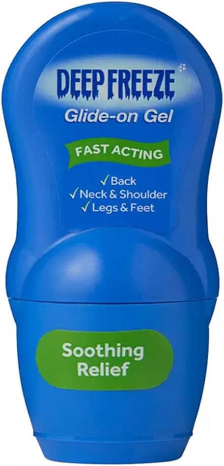 Deep Freeze Muscle Message Plus Gel Glide on Cool Lotion Pain Relief 50g