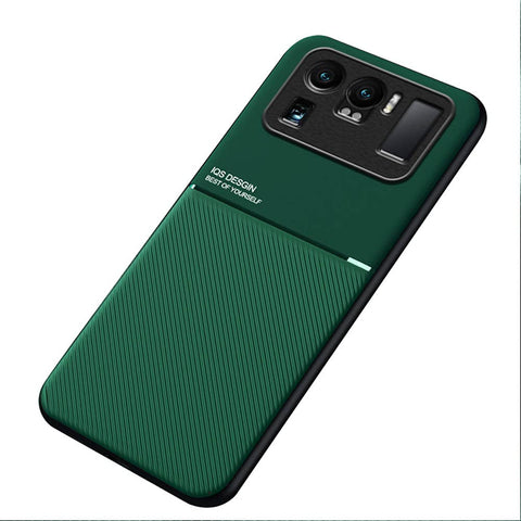 Kepuch Mowen Case Cover Bumper Built-in Metal Plate for Xiaomi 11 Ultra - Green