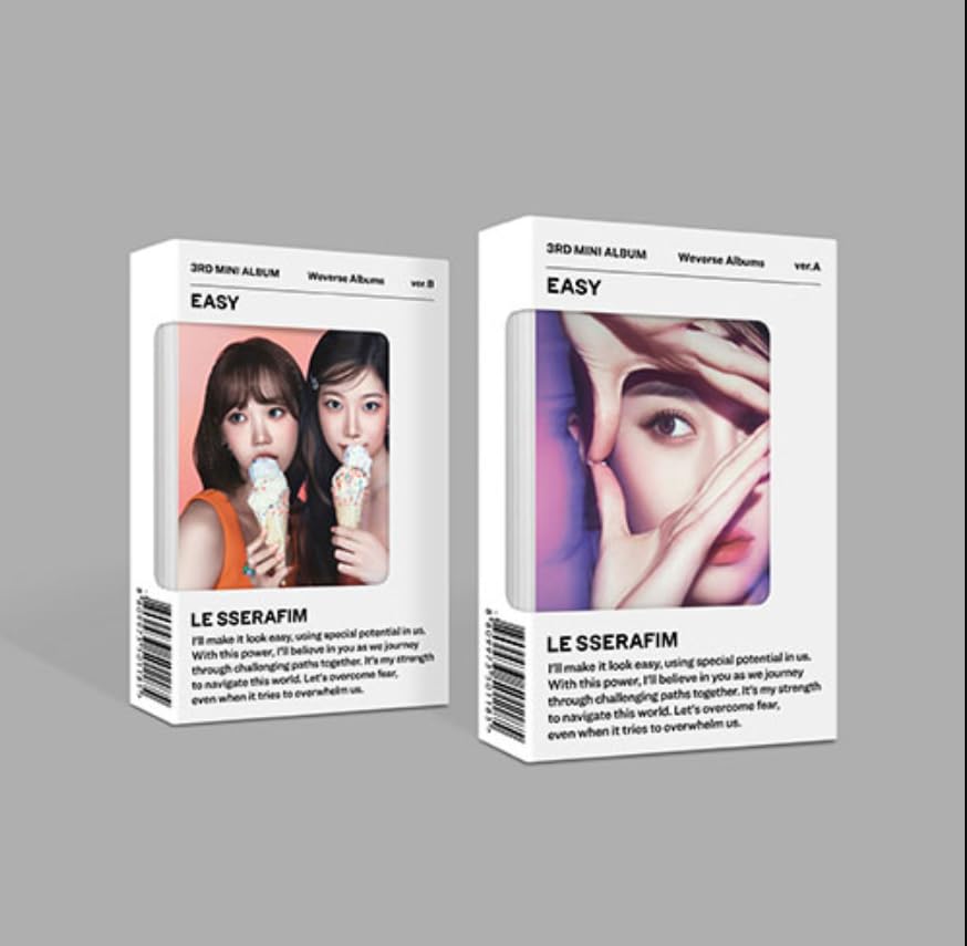 Dreamus LE SSERAFIM EASY 3rd Mini Album Weverse Albums Ver (B), SCM0354