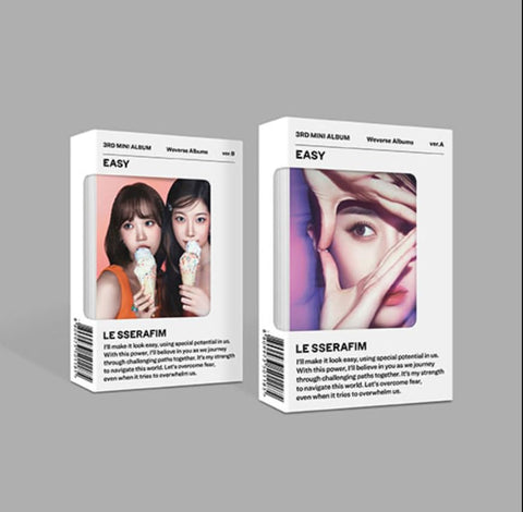 Dreamus LE SSERAFIM EASY 3rd Mini Album Weverse Albums Ver (B), SCM0354