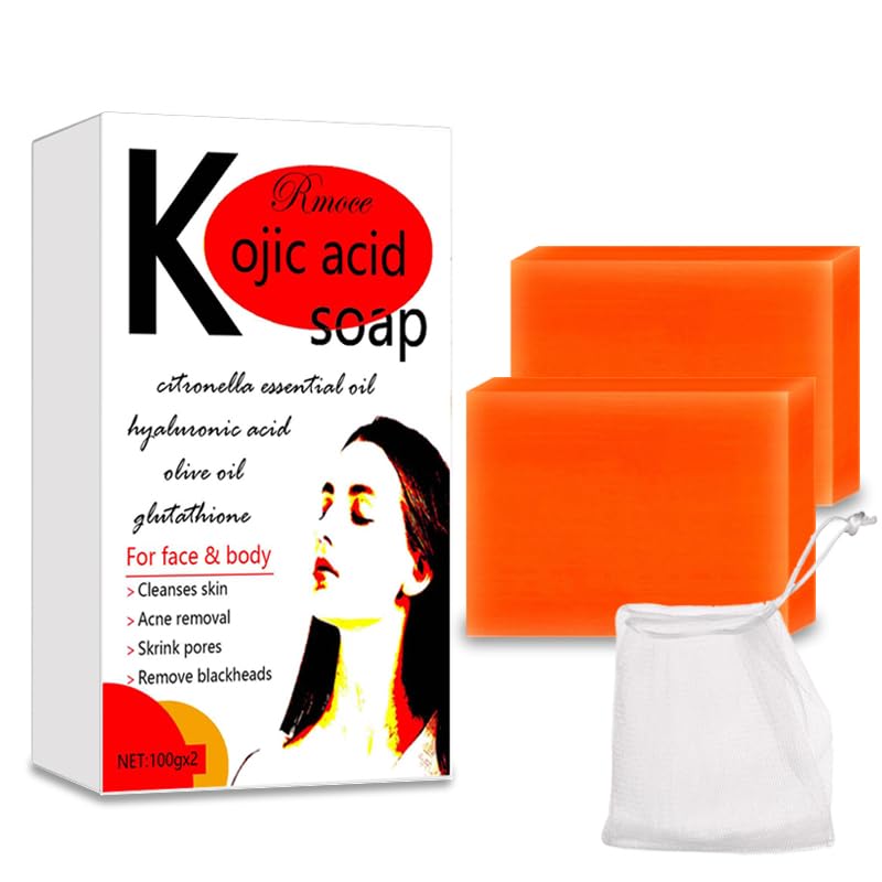Kojic Acid Soap, Face & Body Bath Soap, Skin Soap, Uneven Skin Soap with Tea Tree, Coconut Oil, Vegan Soap