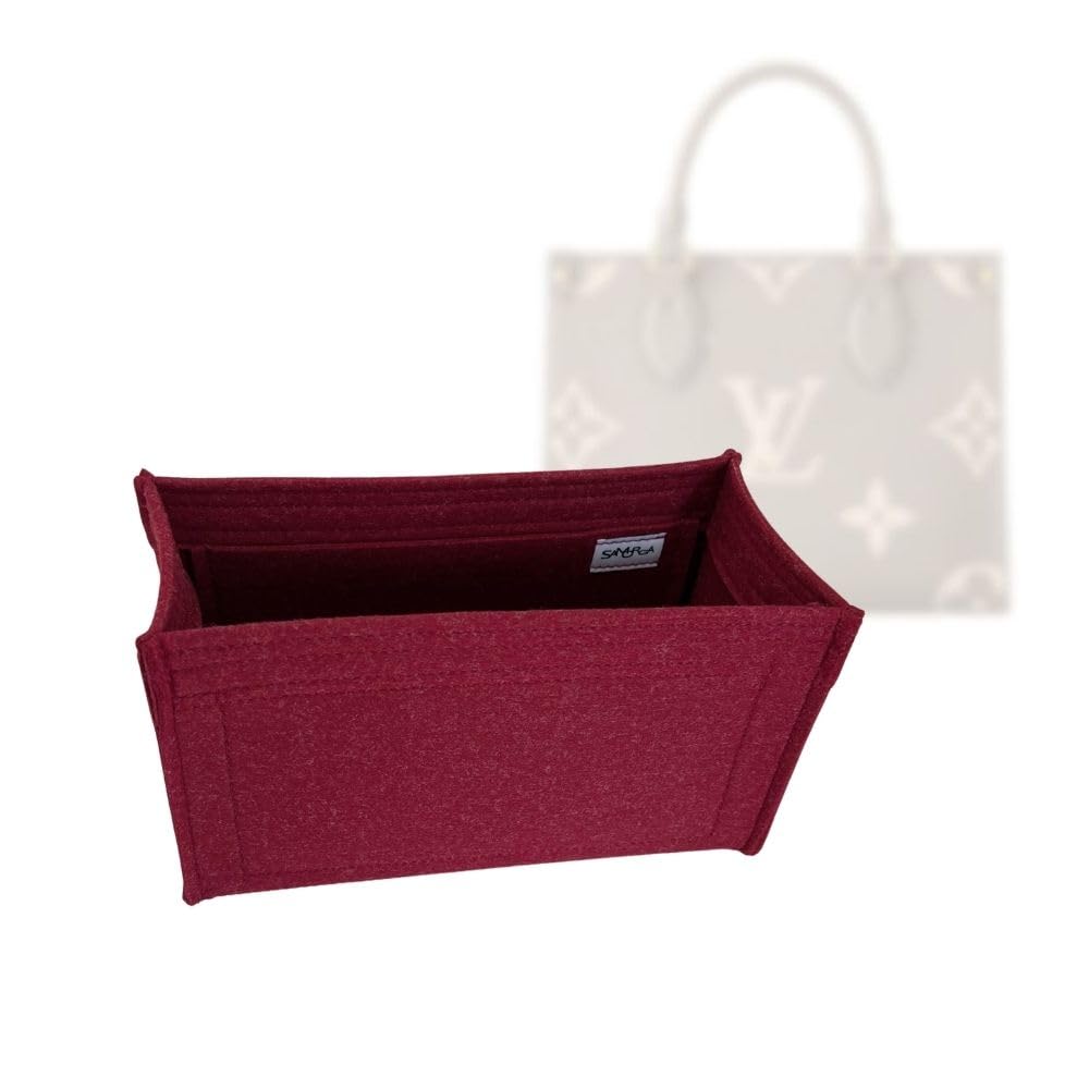 SAMORGA (1-174/ LV-Onthego-PM-U Bag Organizer for LV On The Go PM Bag Organizer Insert Innerbag (2mm Cherry)